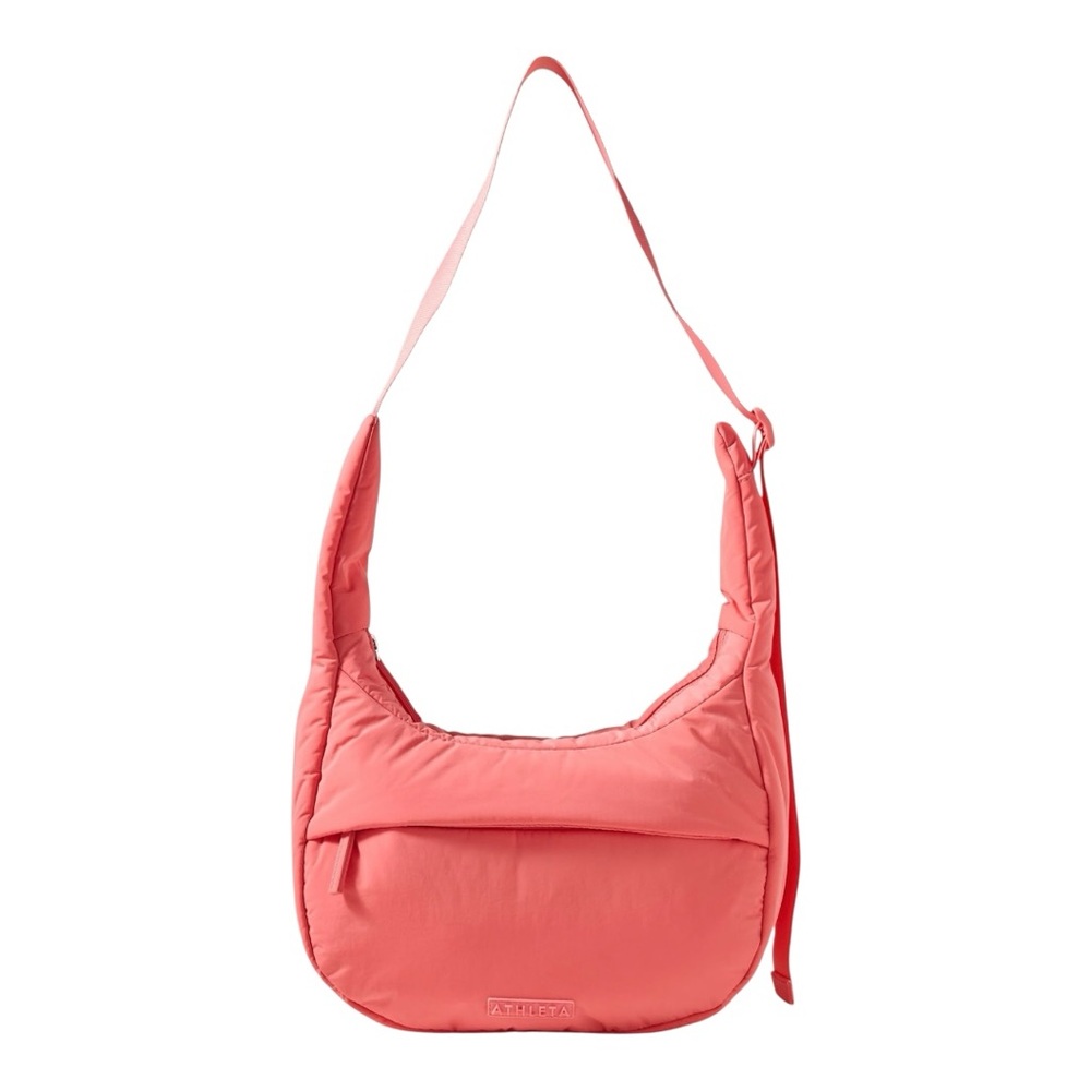Athleta All About Small Crossbody Hobo Bag Mimosa Pink NWT